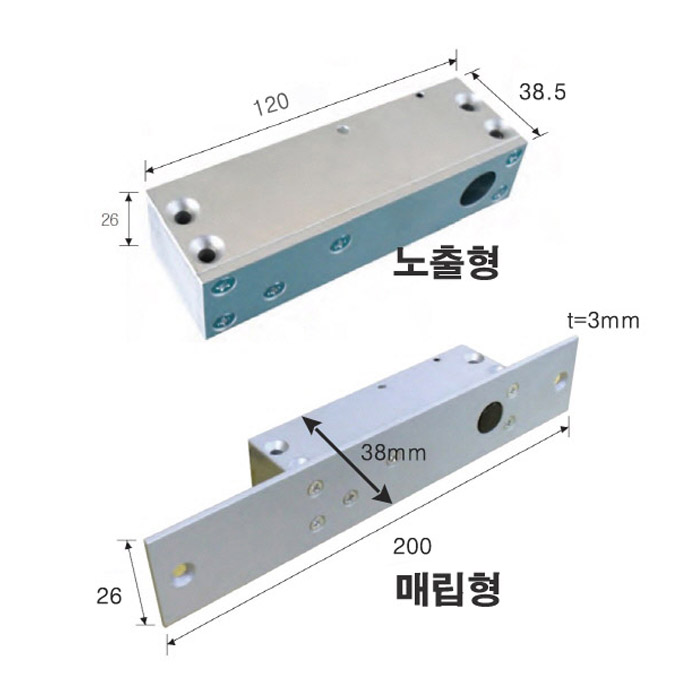 출입통제 GD-8000(노출형,고급형)/데드볼트/소형도어용