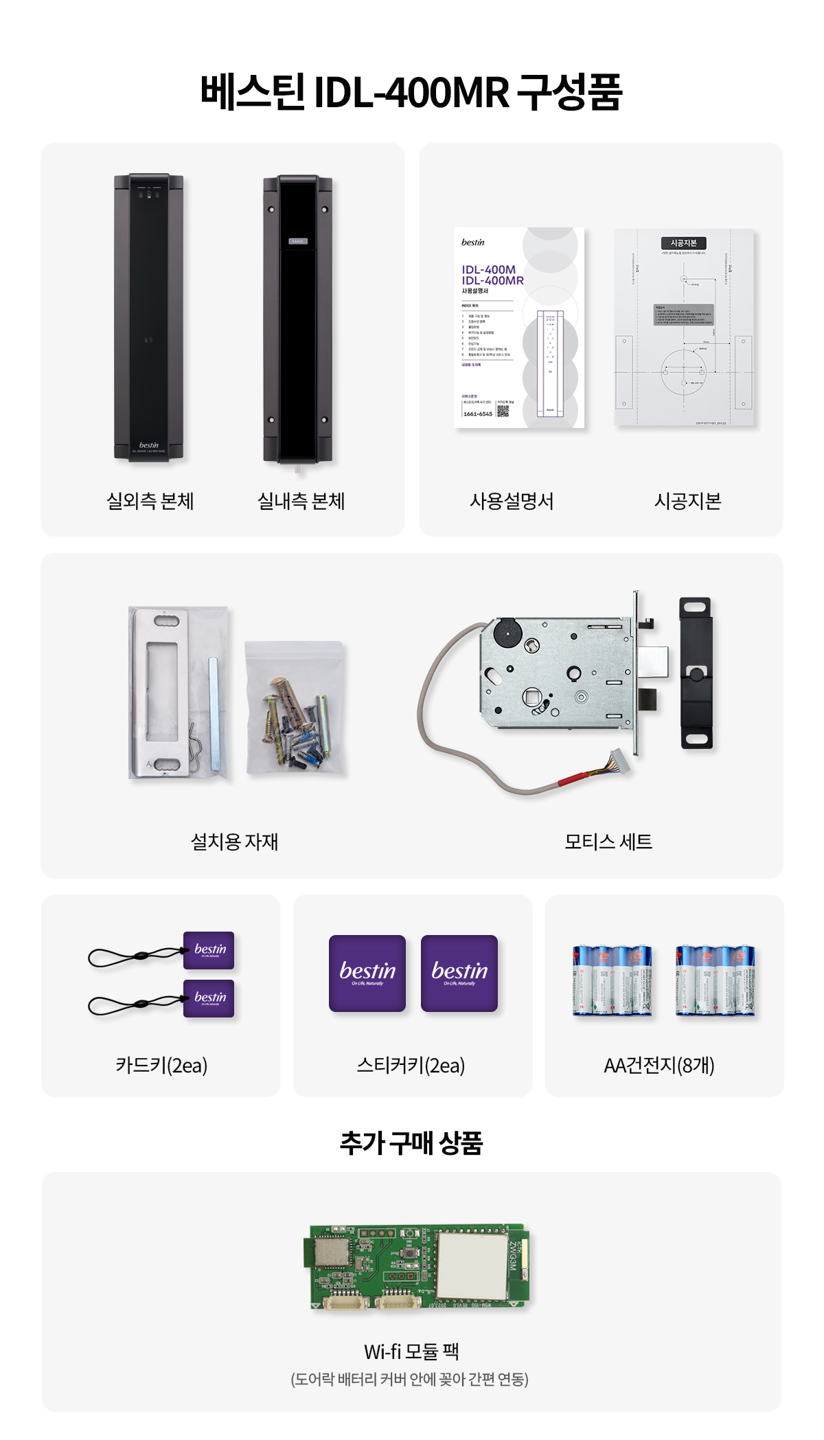 베스틴 핸들형푸시풀안면얼굴 IDL400MR 3WAY(안면얼굴,비밀번호,카드)