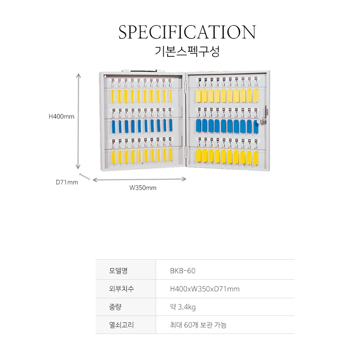 열쇠보관함 60구함