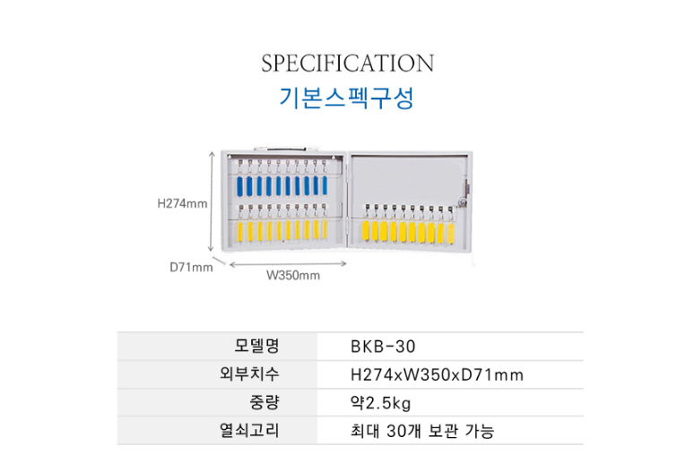 열쇠보관함 30구함