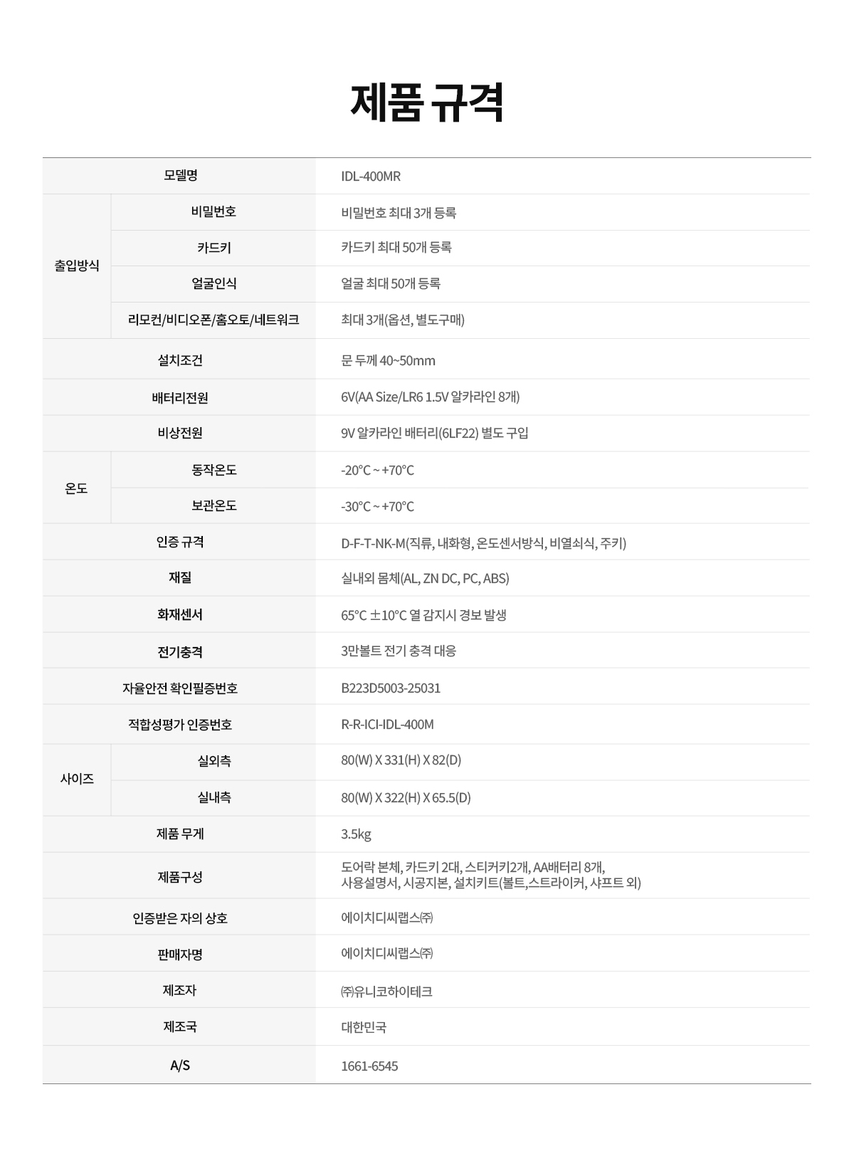 베스틴 핸들형푸시풀안면얼굴 IDL400MR 3WAY(안면얼굴,비밀번호,카드)