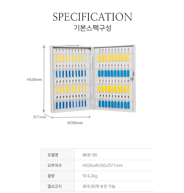 열쇠보관함 80구함