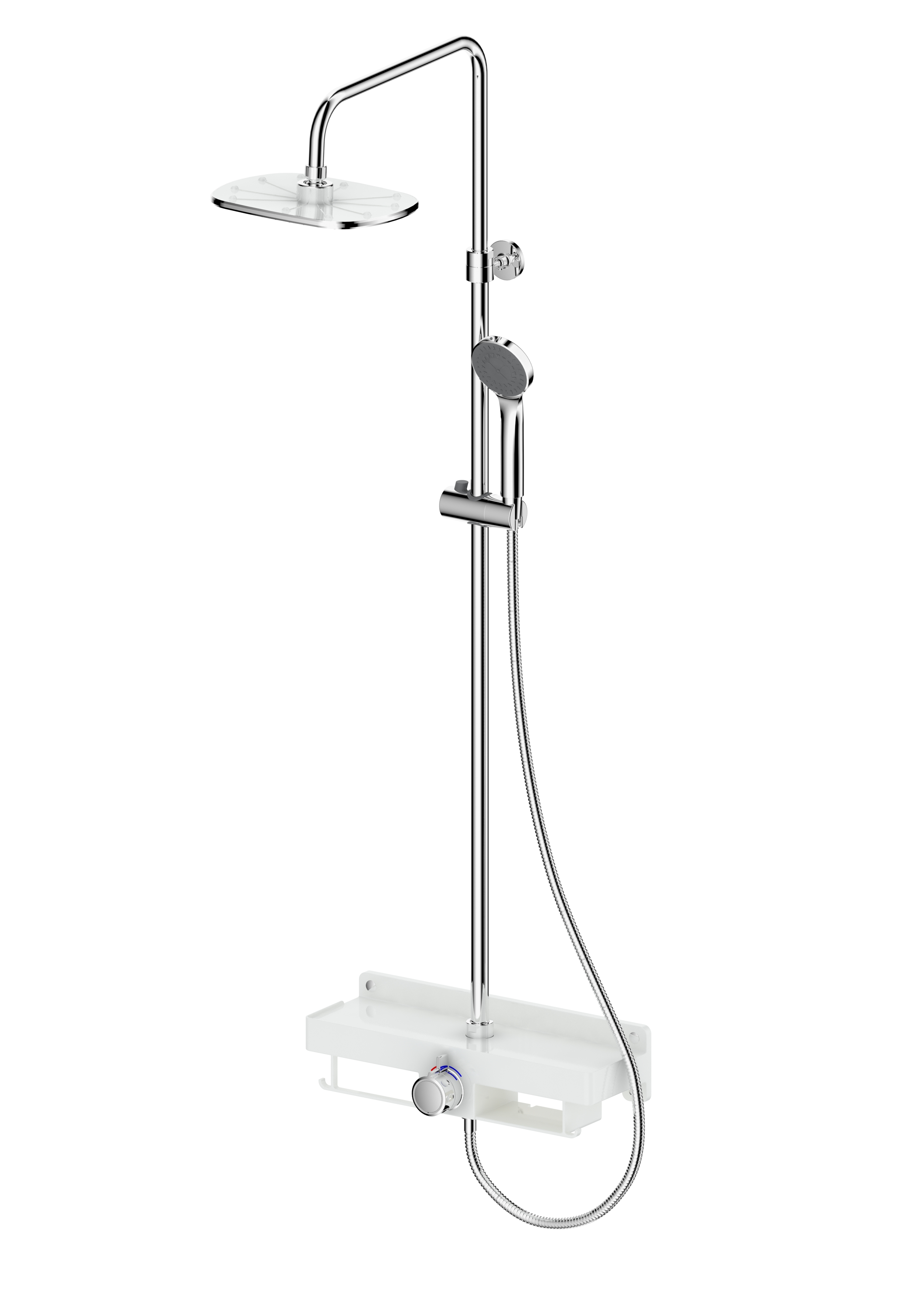 미륭 해바라기선반샤워기 (벽붙이온냉수혼합꼭지 샤워용)